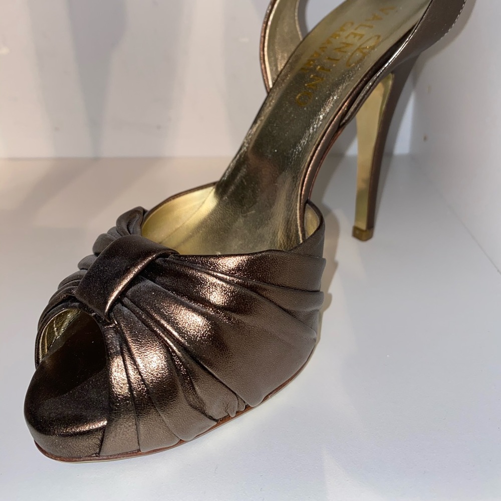 Valentino stunning gold/brass heels! Size 7.5